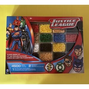 JUSTICE LEAGUE PERLER FUSED MELTY BEADS DELUXE BEAD CRAFT KIT SET FLASH SUPERMAN